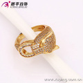 13225 Fashion jewelry luxury diamond ring, latest 18k gold color ring designs for girls